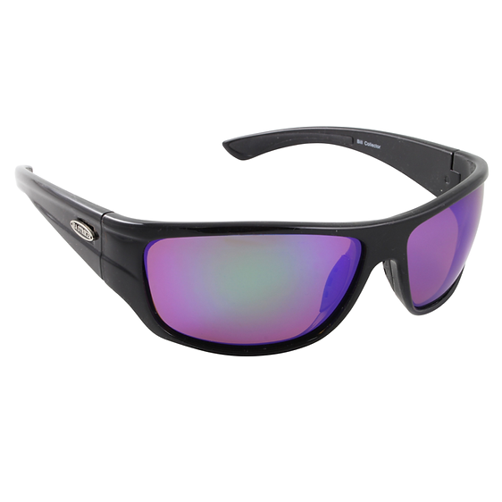 Sea Striker® Bill Collector Black/Green Mirror Polarized Sunglasses