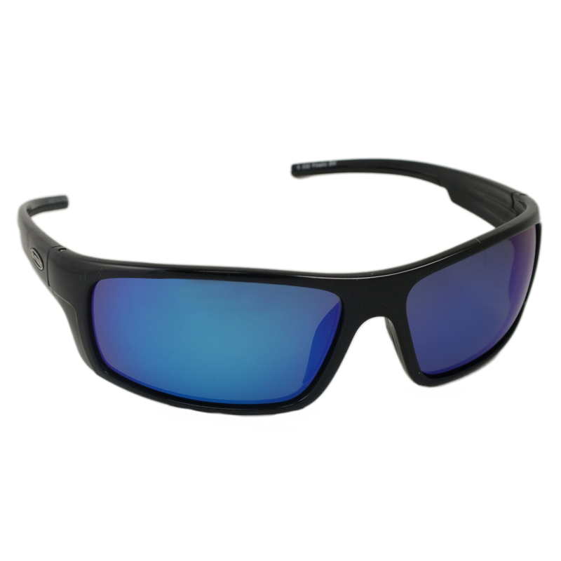 Sea StrikerĀ® Finatic Black/Blue Mirror Polarized Sunglasses