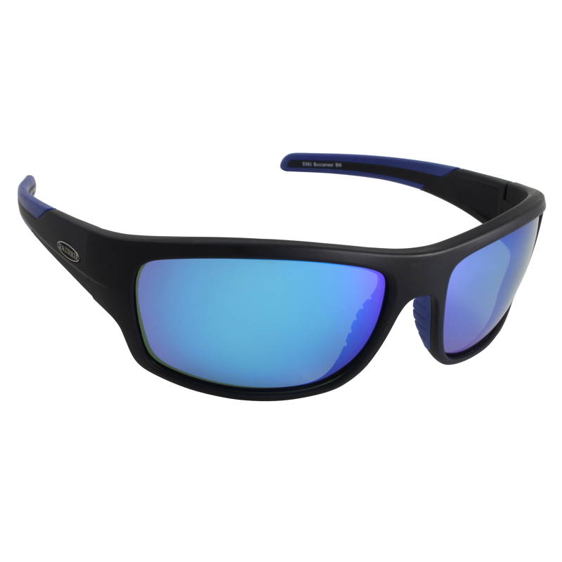 Sea StrikerĀ® Buccaneer Matte Black / Blue Mirror,Glossy Black / Blue Mirror Polarized Sunglasses