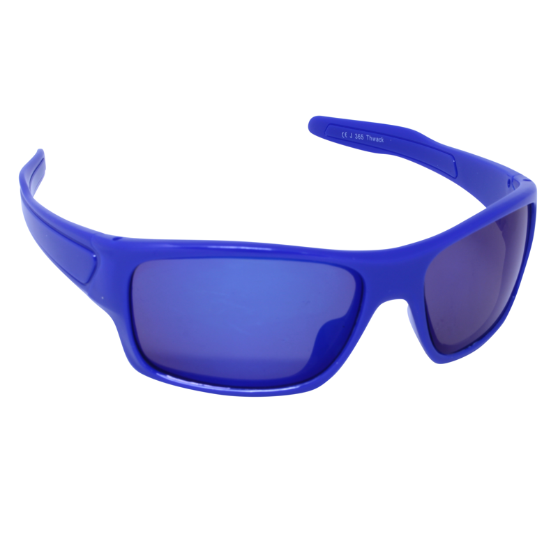 Just A Shade SmallerĀ® Thwack Blue/Blue Mirror Children's Sunglasses