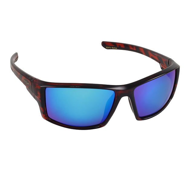 Islander Eyes® Belize Polarized Sunglasses in Tortoise/Blue Mirror