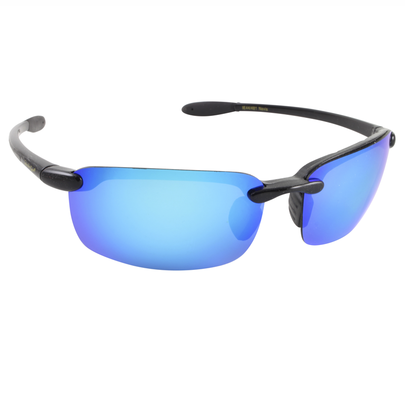 Islander Eyes® Nevis Black / Blue Mirror Polarized Sunglasses