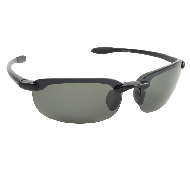 Islander Eyes® Nevis Black / Flash Mirror Grey Polarized Sunglasses