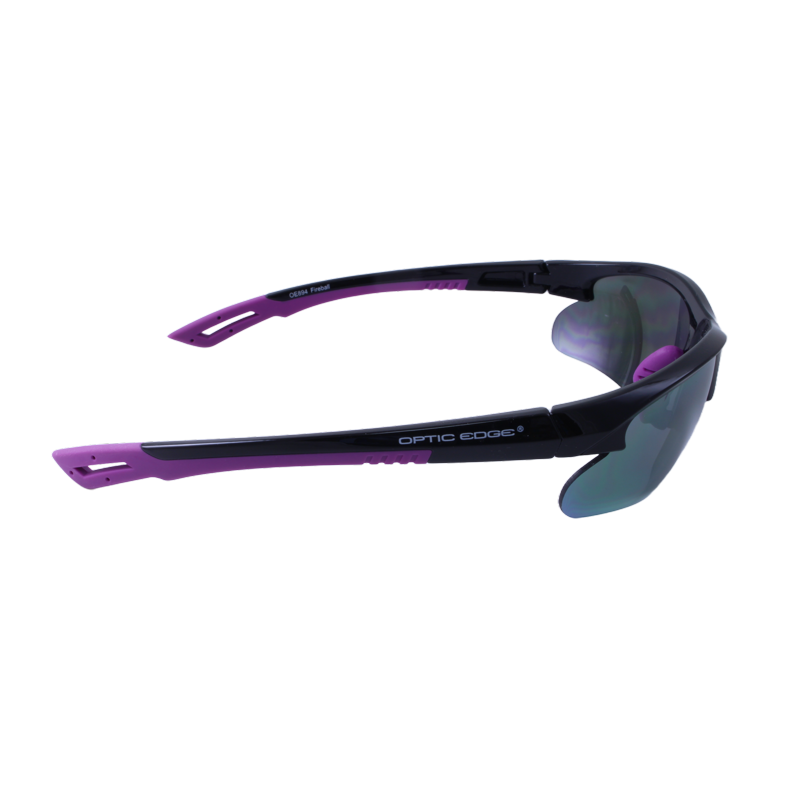 Optic Edge® Fireball Matte Black/Blue,Glossy Black/Blue,Glossy Black/Purple,Glossy Black/Orange,Glossy Black/Green,Silver/Orange Sport Wraps