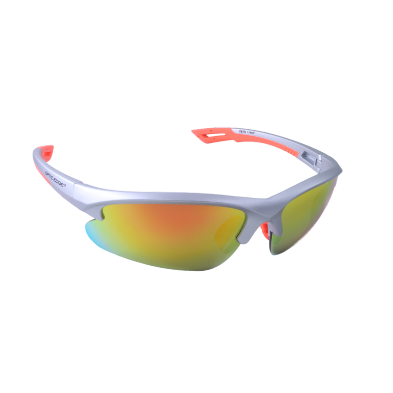 Optic Edge® Fireball Silver/Orange Sport Wraps