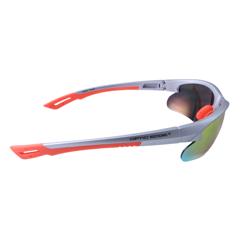 Optic Edge® Fireball Matte Black/Blue,Glossy Black/Blue,Glossy Black/Purple,Glossy Black/Orange,Glossy Black/Green,Silver/Orange Sport Wraps
