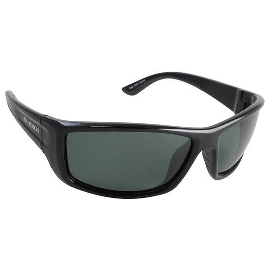 Sea Striker® Rum Runner Matte Black / Solid Grey,Glossy Black / Solid Grey Polarized Sunglasses