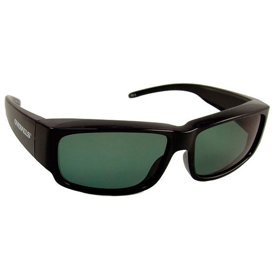 Overalls® Overalls Rectangular Black Frame/Grey Lenses Polarized Sunglasses