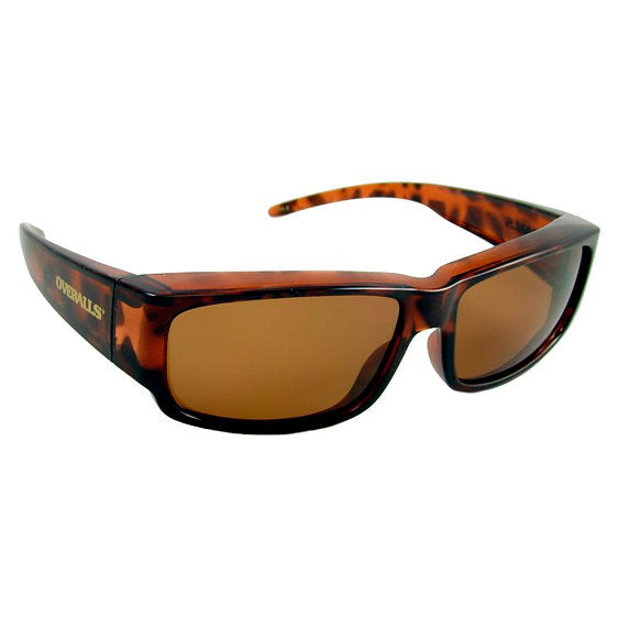 OverallsĀ® Overalls Rectangular Tortoise Frame/Amber Lenses Polarized Sunglasses