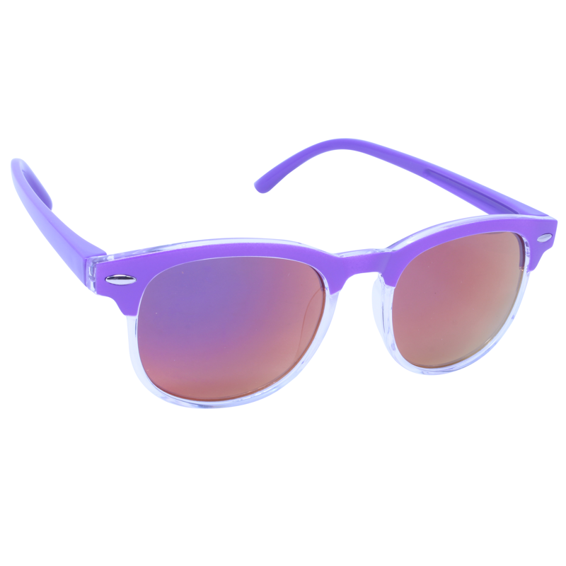 Just A Shade Smaller® Club 2.0 Purple Gradient/Blackberry Mirror Children's Sunglasses