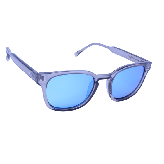 Islander Eyes® Guam Crystal Smoke/Blue Mirror Polarized Sunglasses