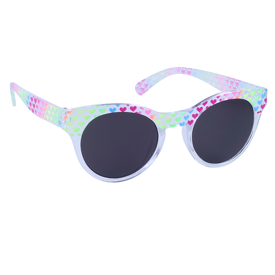 Just A Shade Smaller® Pizzazz Neon Hearts Children's Sunglasses