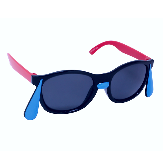 Just A Shade Smaller® Woof Black Frame/Red Temples Children's Sunglasses