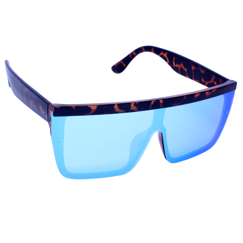 Crave® The Boss Tortoise/Blue Mirror Sunglasses