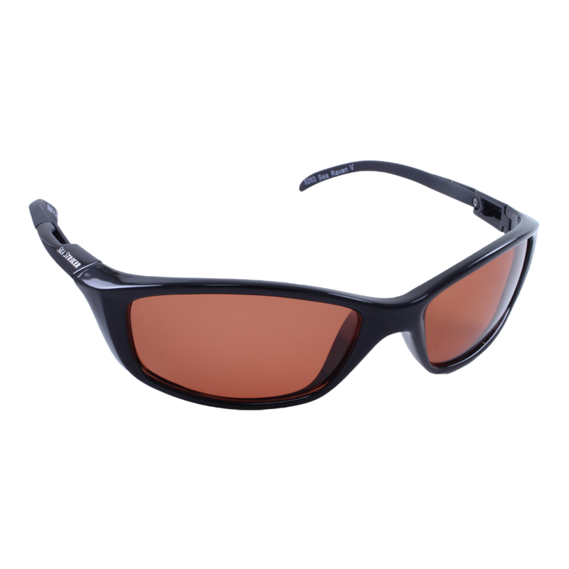 Sea Striker 246 Wave Runner Polarized Sunglasses with Black Frame and  Vermillion Lens (Fits Medium to Large Faces) : : Sports & Outdoors