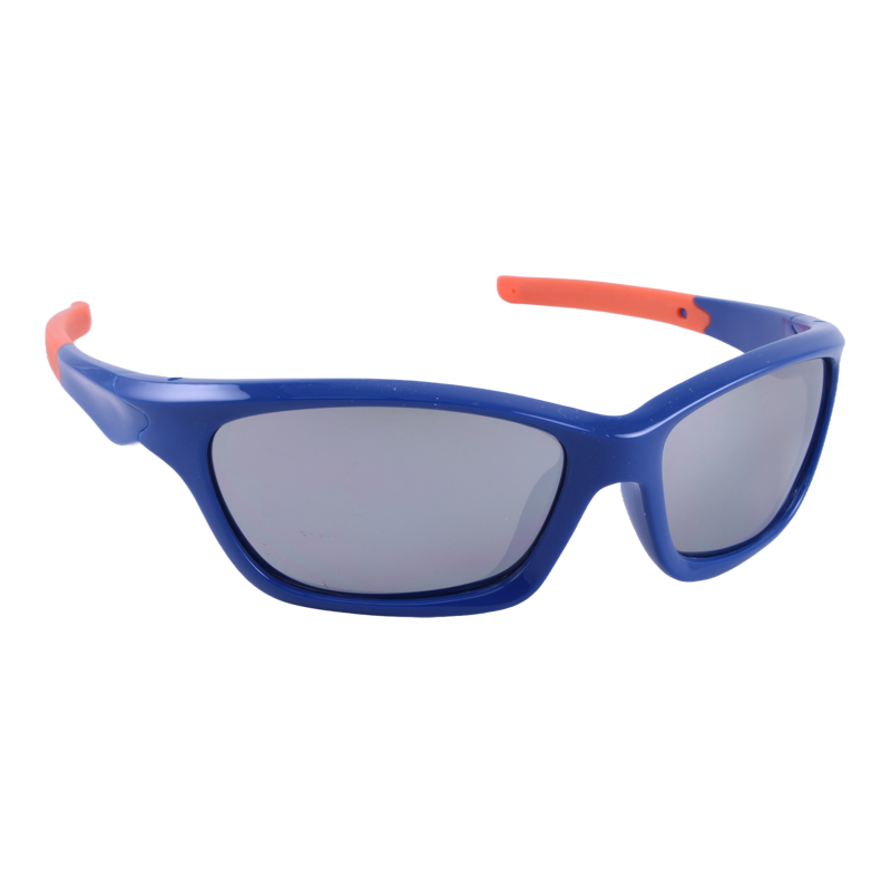 Just A Shade Smaller® Eagle Jet in cobalt with orange rubber