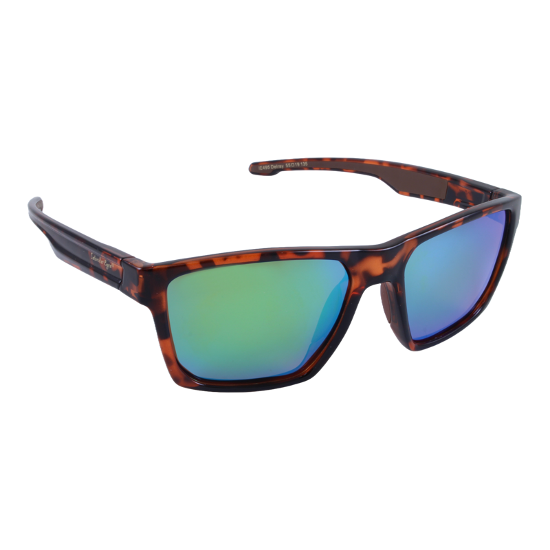 Islander Eyes® Delray Polarized Sunglasses in Tortoise/Green Mirror