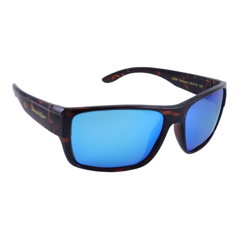 Islander Eyes® Bahama Polarized Sunglasses in Tortoise with Blue Mirror
