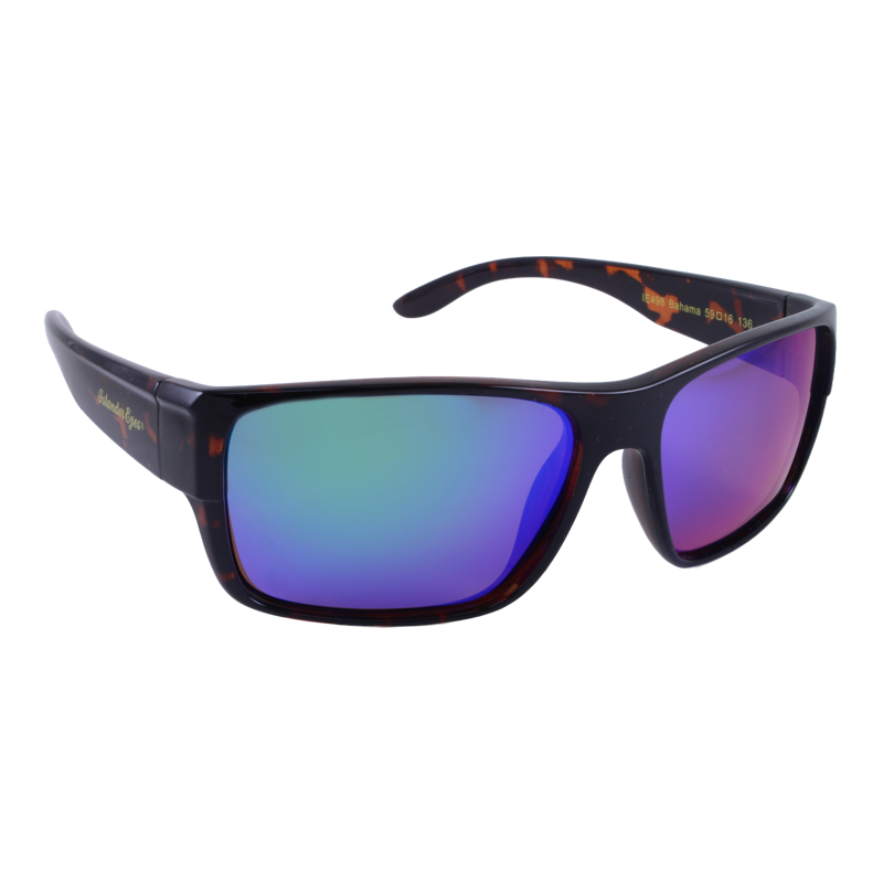 Islander Eyes® Bahama Polarized Sunglasses in Tortoise with Green Mirror