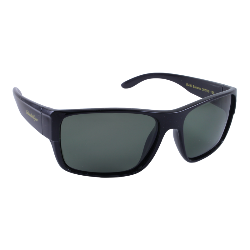 Islander Eyes® Bahama Polarized Sunglasses in Glossy Black with Grey Lens