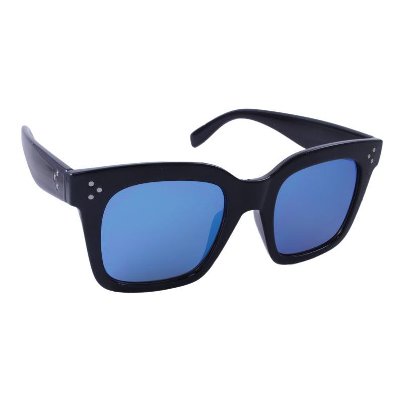 Illusions® Superb black frame with blue mirror