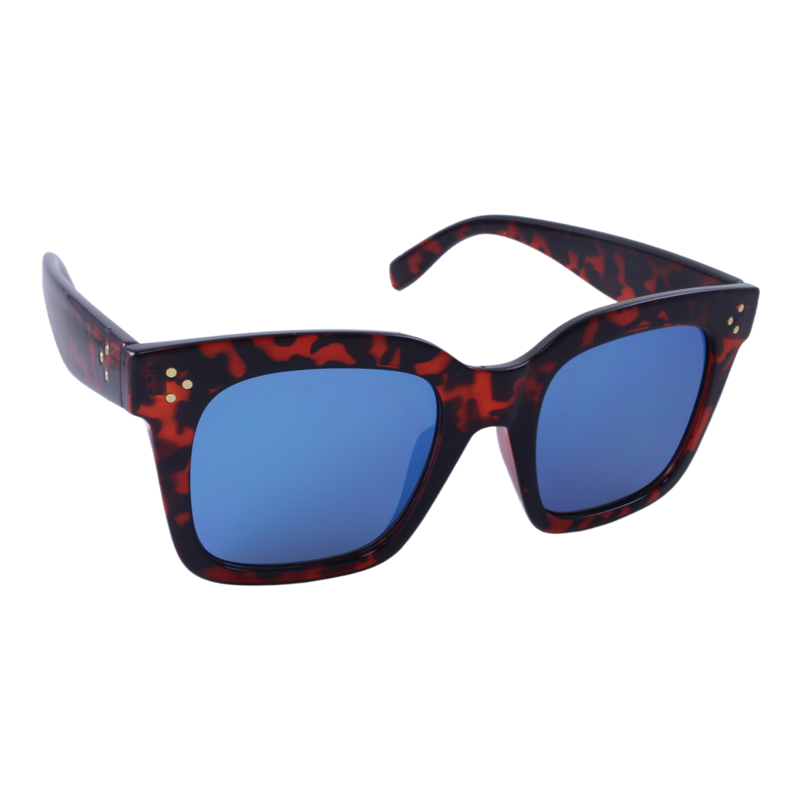 Illusions® Superb tortoise frame with blue mirror