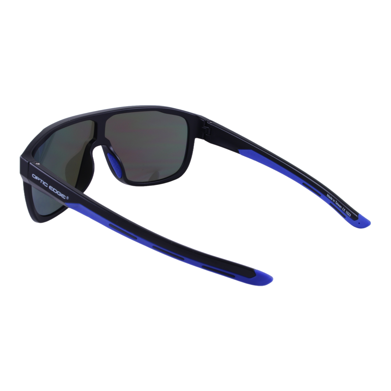Optic Edge® Rambler in Black/Blue Mirror - rear view
