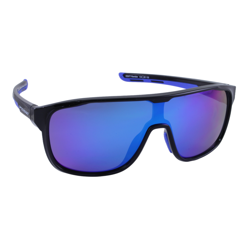 Optic Edge® Rambler in Glossy Black/Blue Mirror