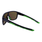 Optic Edge® Rambler in Glossy Black/Green Mirror - rear view