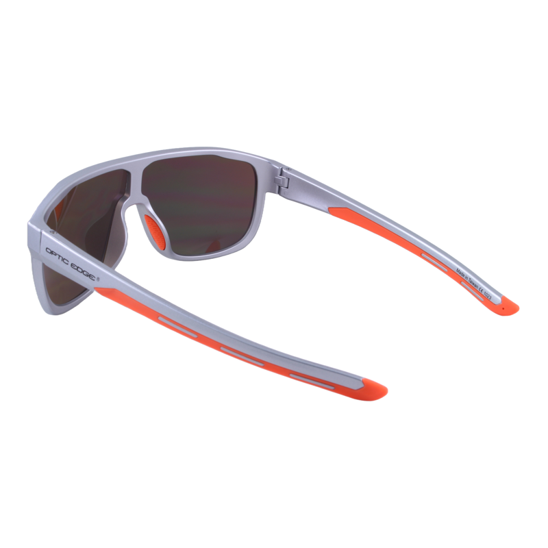 Optic Edge® Rambler in Silver/Orange Mirror - rear view 