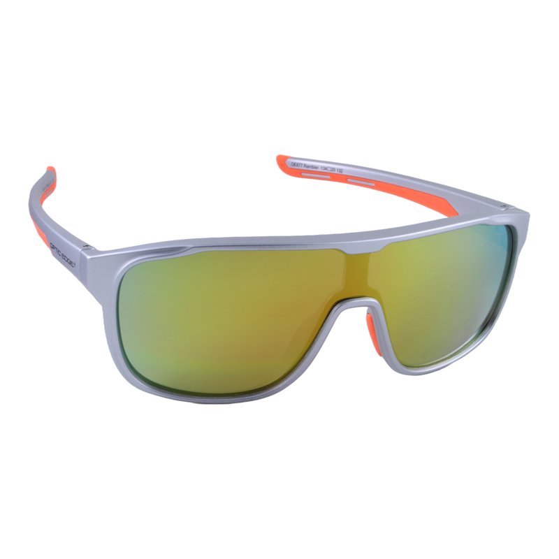 Optic Edge® Rambler in Metallic Silver/Orange Mirror