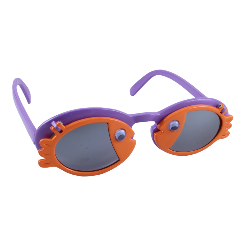 Just A Shade Smaller® Fish Children's Sunglasses in lavender and mango