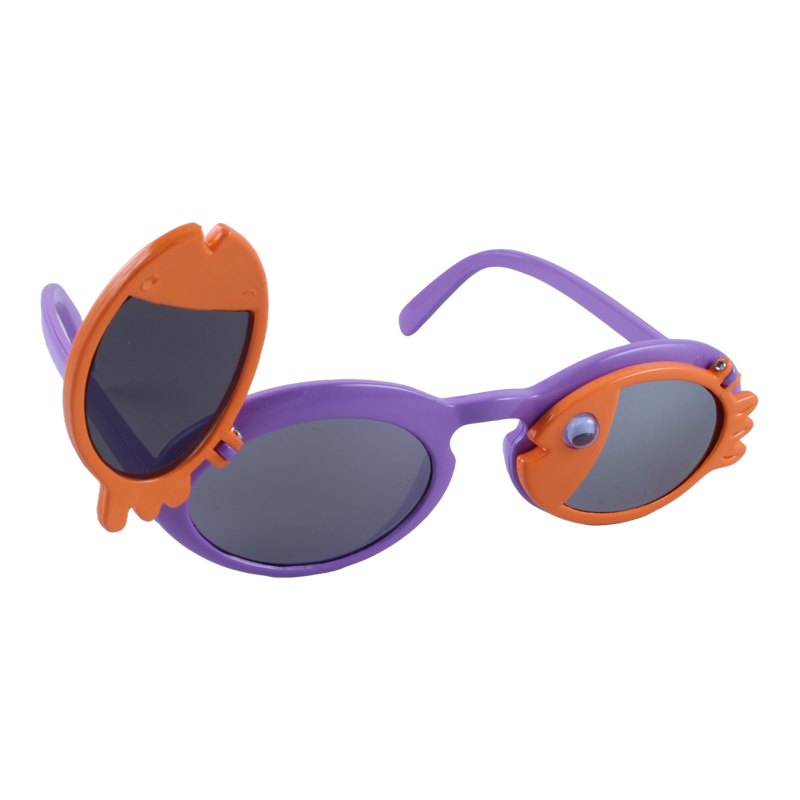 Just A Shade Smaller® Fish Children's Sunglasses in lavender and mango