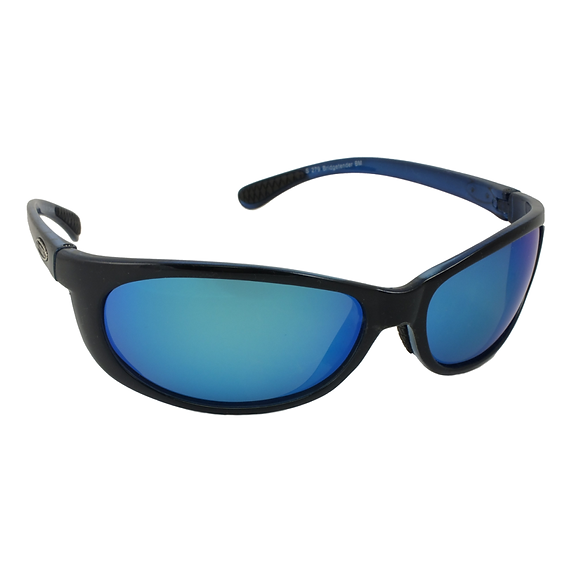 Sea Striker® Bridgetender Black/Blue Mirror / Matte,Black/Blue Mirror / Glossy Polarized Sunglasses