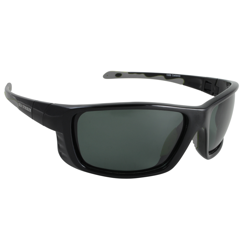 Sea Striker® Castaway Matte Black / Solid Grey,Glossy Black / Solid Grey Polarized Sunglasses