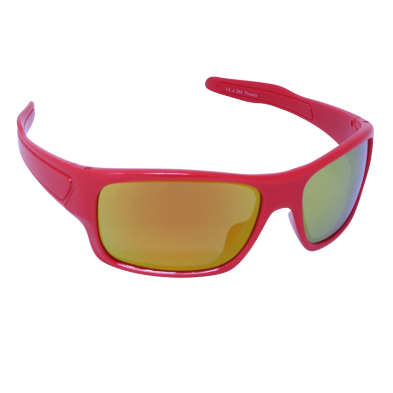 Just A Shade Smaller® Thwack Red/Orange Mirror Children's Sunglasses