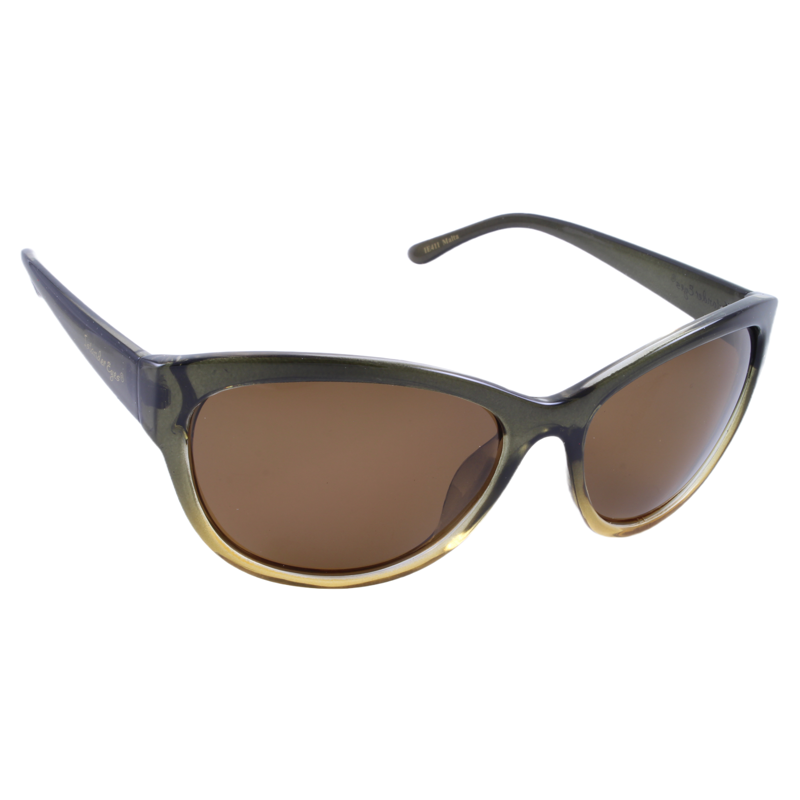 Islander Eyes® Malta Crystal Green Gradient/Brown Polarized Sunglasses