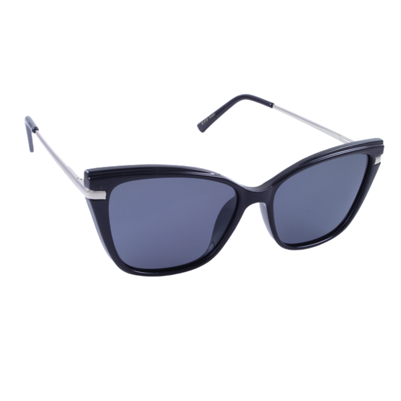 Islander Eyes® Tuvalu Black / Silver / Smoke Polarized Sunglasses