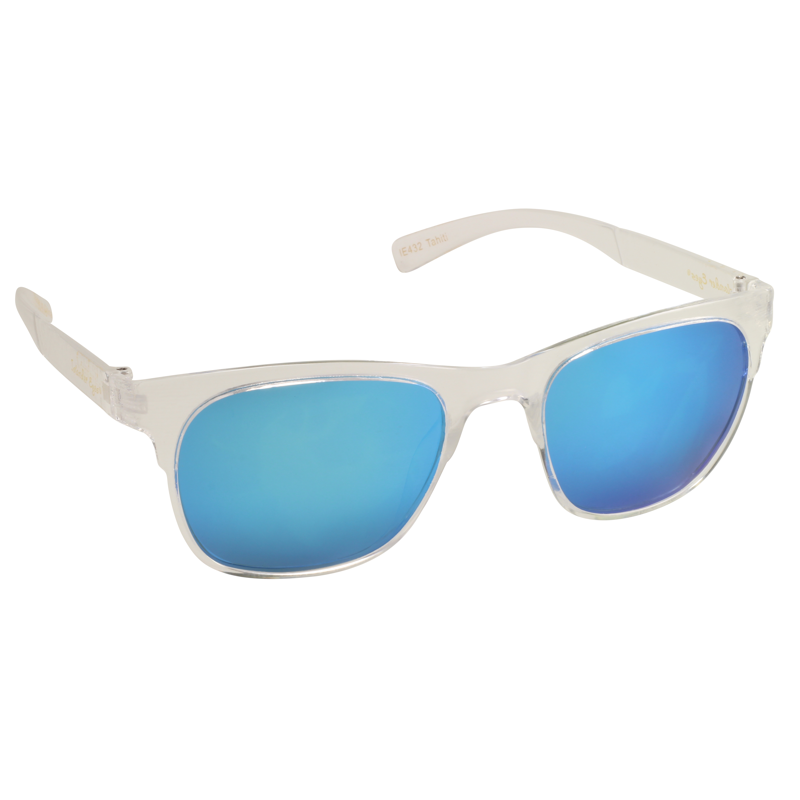 Islander Eyes® Tahiti Crystal Clear/Blue Mirror Polarized Sunglasses