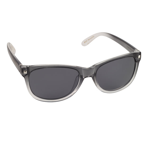 Islander Eyes® Barbados Polarized Sunglasses in Crystal Smoke Gradient with Smoke Lens
