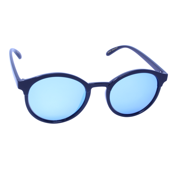Islander Eyes® Maldives Glossy-to-Matte Black/Blue Mirror Polarized Sunglasses