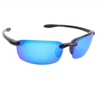 Islander Eyes® Nevis Black / Blue Mirror Polarized Sunglasses