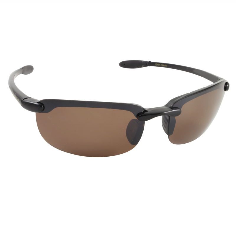 Islander Eyes® Nevis Black / Flash Mirror Brown Polarized Sunglasses