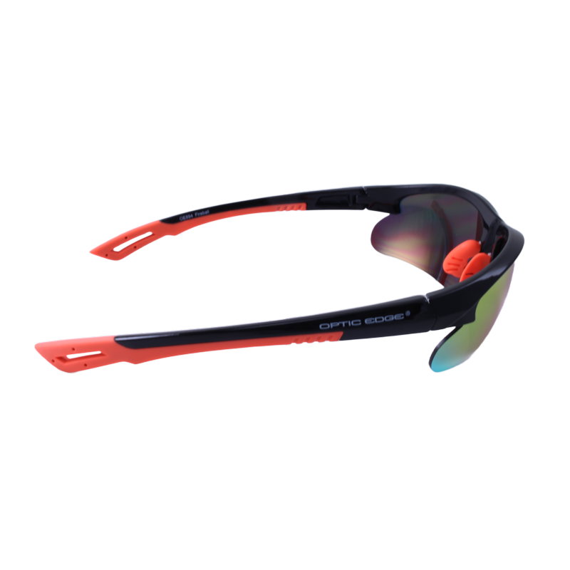 Optic Edge® Fireball Matte Black/Blue,Glossy Black/Blue,Glossy Black/Purple,Glossy Black/Orange,Glossy Black/Green,Silver/Orange Sport Wraps