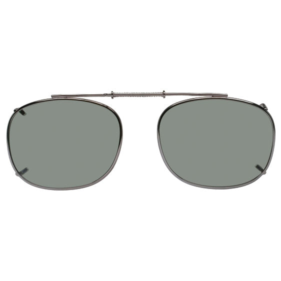 Polarized Clips Rectangle (REX) 50mm / Gunmetal/Grey,52mm / Gunmetal/Grey,54mm / Gunmetal/Grey,56mm / Gunmetal/Grey,56mm / Bronze/Brown Clip-On Sunglasses