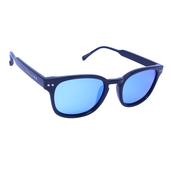 Islander Eyes® Guam Black/Blue Mirror Polarized Sunglasses