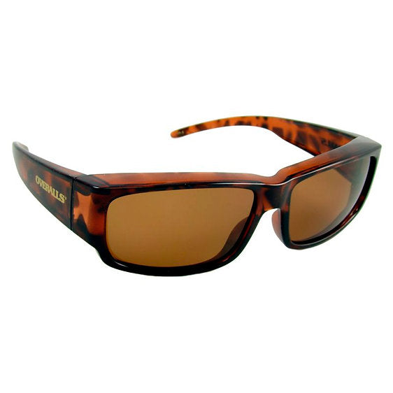 Overalls® Overalls Rectangular Tortoise Frame/Amber Lenses Polarized Sunglasses