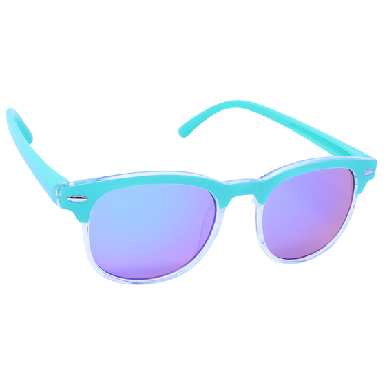 Just A Shade Smaller® Club 2.0 Seafoam Gradient/Green Mirror Children's Sunglasses