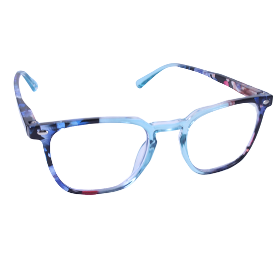 Perfect Vision® Blue Light Reader - Keyhole Bellflower / +1.25,Bellflower / +1.50,Bellflower / +1.75,Bellflower / +2.00,Bellflower / +2.50 Blue Light Reading Glasses
