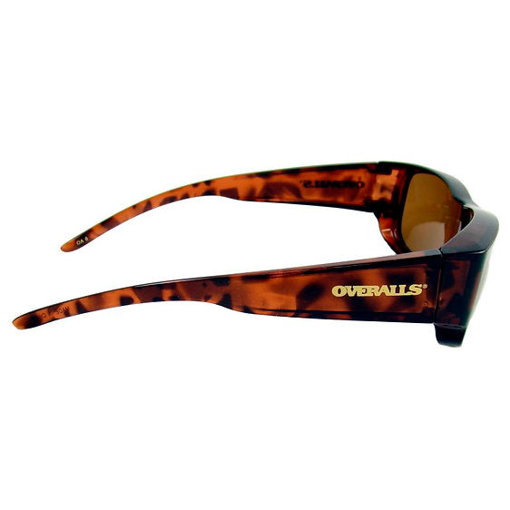 Overalls® Overalls Rectangular Black Frame/Grey Lenses,Tortoise Frame/Amber Lenses Polarized Sunglasses